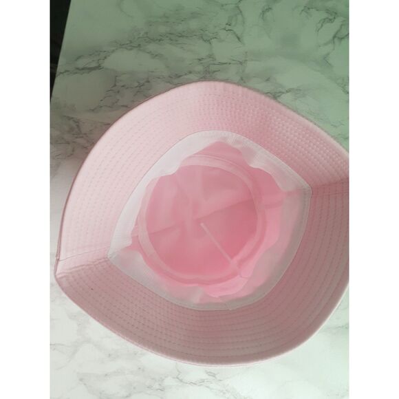 Lot of 2 Women's Solid Pink & White Bucket Packable Bucket Hat One Size NWOT - Picture 9 of 11